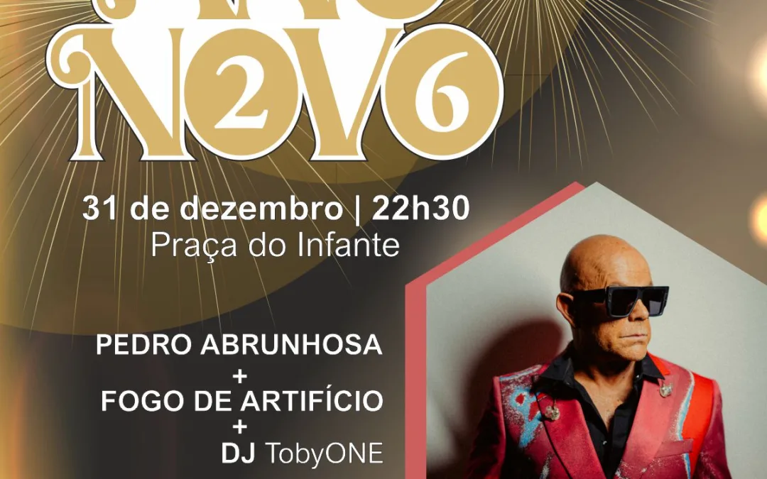 Lagos recebe 2026 com Pedro Abrunhosa, fogo de artifício e festa