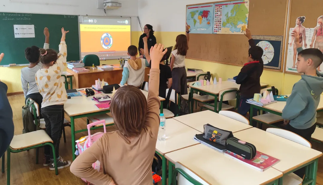 A Proteção Civil visita as escolas do concelho de Silves