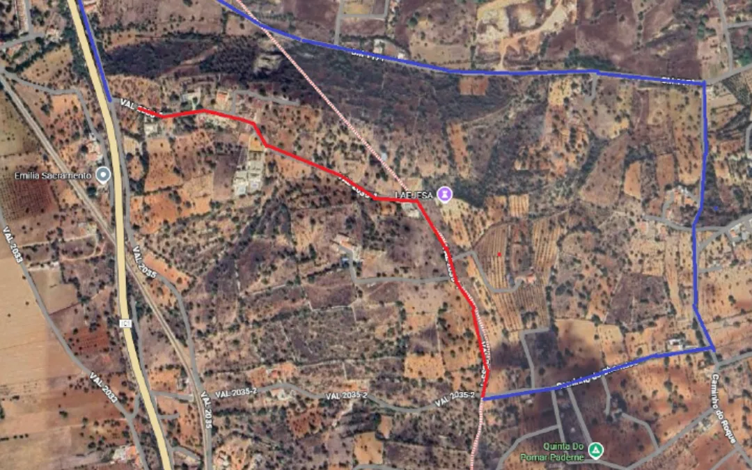Condicionamento de Trânsito na Estrada VAL 2035-1 em Tunes