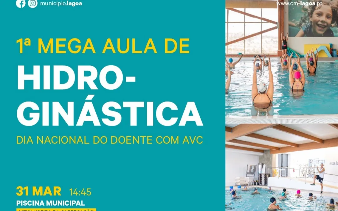 Lagoa | Mega Aula de Hidroginástica assinala Dia do AVC