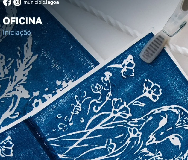 Oficina de Iniciação à Gravura na Escola de Artes de Lagoa
