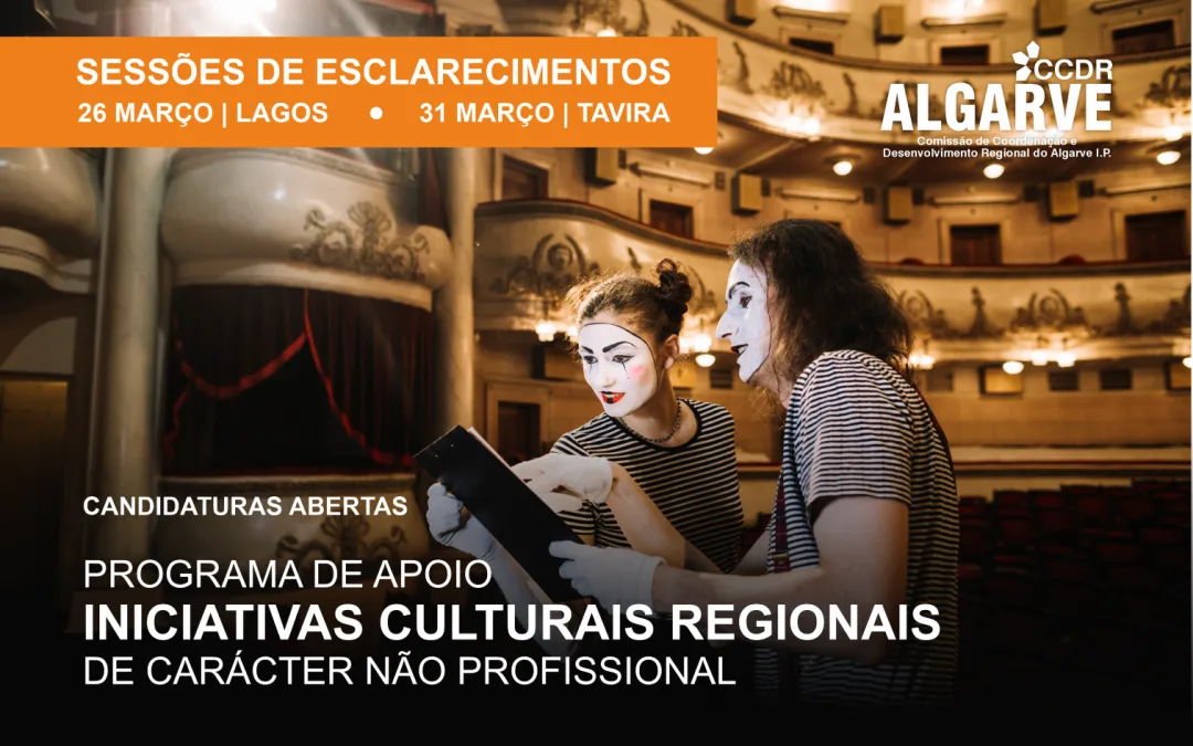CCDR Algarve abre apoios de 180 mil euros para iniciativas culturais