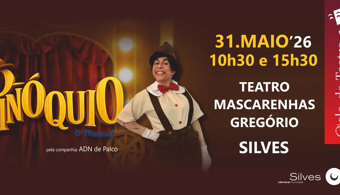 “Pinóquio – O Musical” sobe ao palco em Silves a 31 de maio