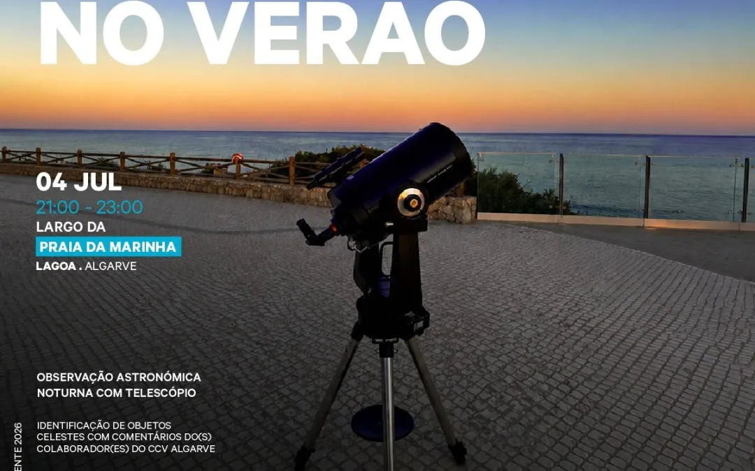 Astronomia no Verão na Praia da Marinha com observação do céu