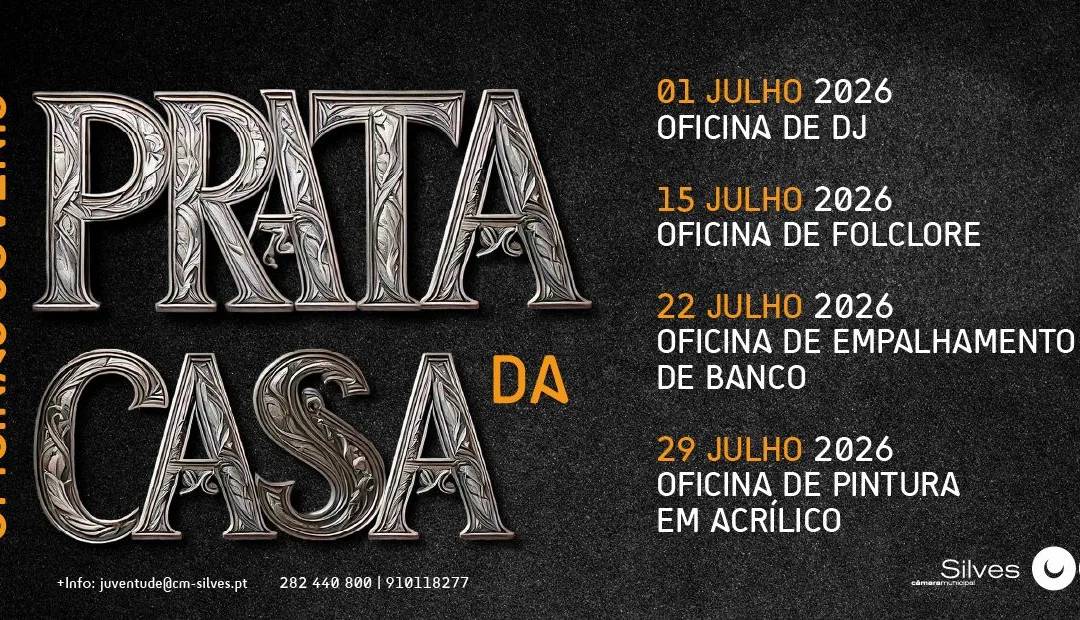 Silves promove oficinas criativas gratuitas para jovens