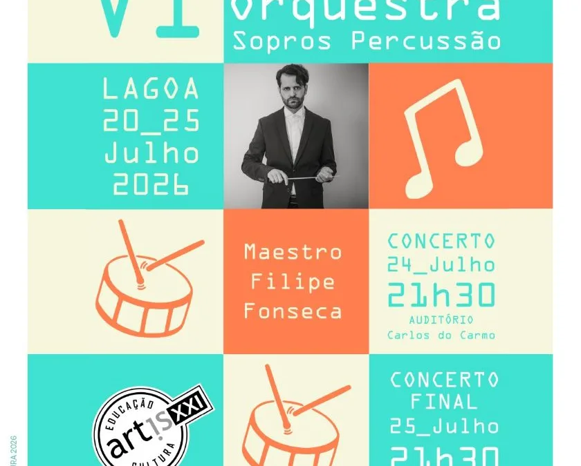 Lagoa acolhe VI Estágio de Orquestra de Sopros e Percussão com 90 jovens músicos