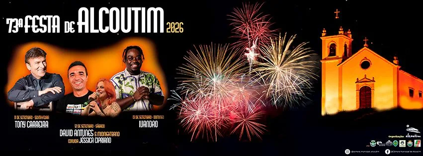 Tony Carreira, David Antunes e Ivandro protagonizam Festa de Alcoutim 2026