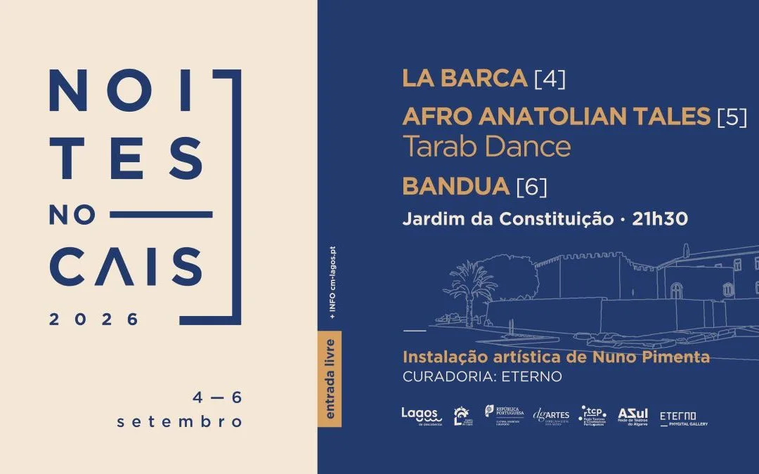 Noites no Cais voltam a Lagos com música e arte entre 4 e 6 de setembro