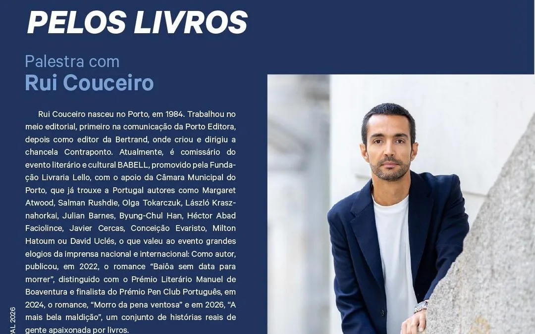 Rui Couceiro apresenta ‘A Mais Bela Maldição’ na Biblioteca de Lagoa a 30 de setembro