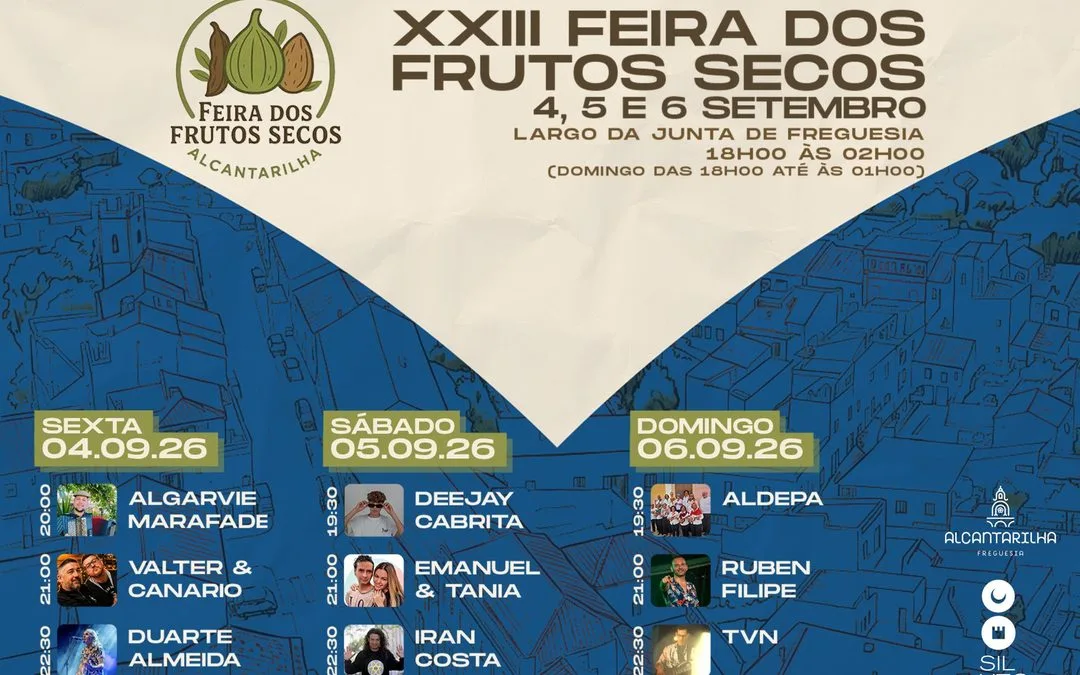 Feira dos Frutos Secos regressa a Alcantarilha de 4 a 6 de setembro