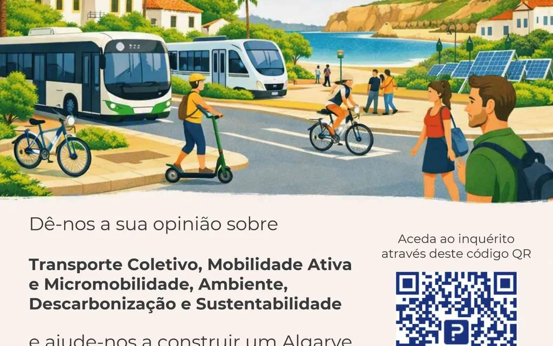 AMAL lança inquérito para definir estratégia de mobilidade sustentável no Algarve