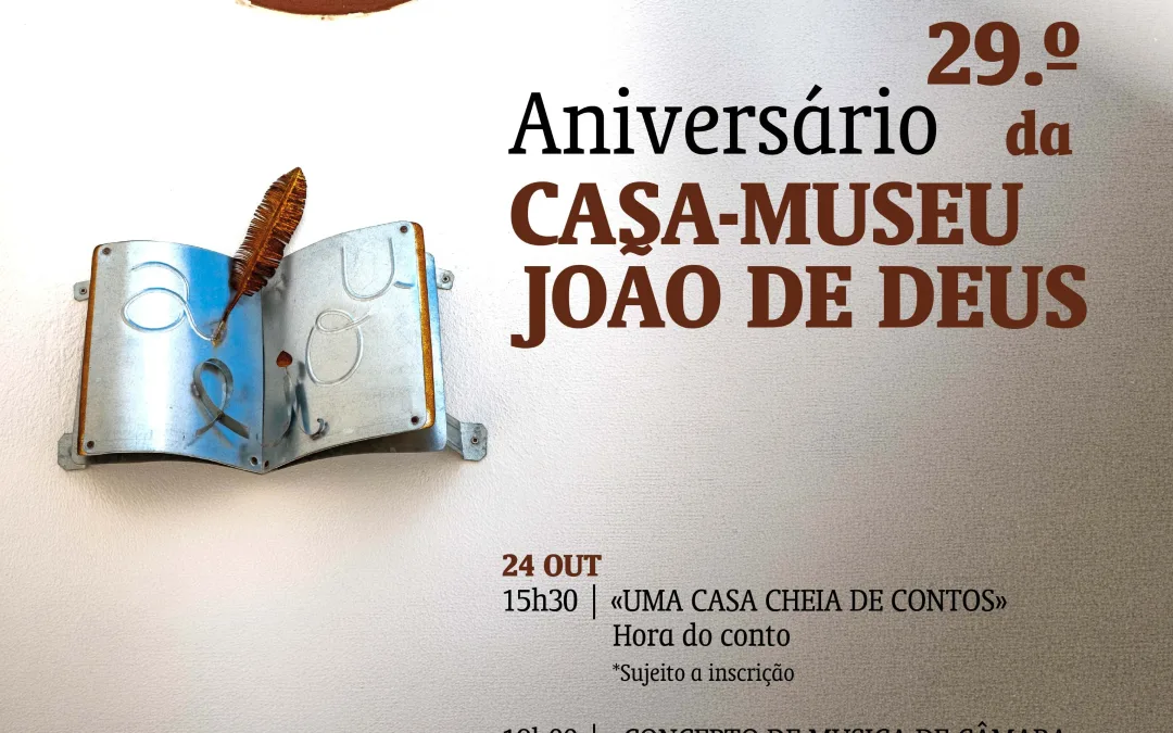 Casa-Museu João de Deus celebra 29.º aniversário com programa cultural em Silves